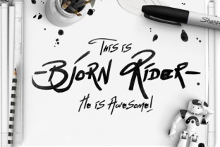 Bjorn Rider: A Handcrafted Font with Character