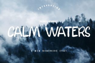 Calm Waters: A Handwritten Font for Modern Design