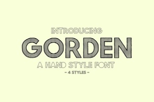 Gorden and Gorden: A Hand-Drawn Font Family That Brings Personality to Design