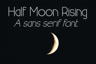 Half Moon Rising: A Thin Sans Serif Font for Modern Design