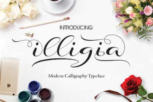 Illigia: A Font with a Natural Handwritten Flow