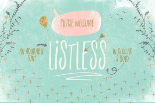 Listless: A Handcrafted Font for Thoughtful Design
