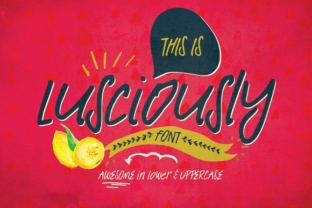 Lusciously: A Handcrafted Font for Thoughtful Design