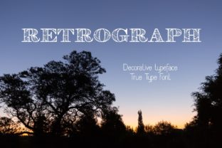 Retrograph: A Hand-Drawn Decorative Font with Timeless Character