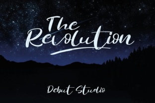Revolution Brush: A Handmade Font for Designers Seeking Delicate Character