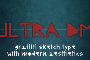 Ultra DM: A Graffiti Sketch Typeface Inspired by Depeche Mode's Ultra Album